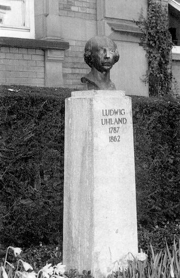 Ludwig Uhland, 26.4.1787 - 13.11.1862; Jurist und Advokat, Dichter; Abgeordneter des Landtags, Professor an der Uni Tbingen